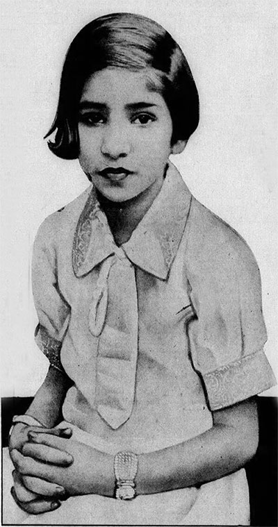 Shanti Devi xuất hiện trên một tờ báo vào năm 1937.
