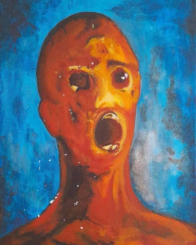 Một bản sao chép của The Anguished Man.